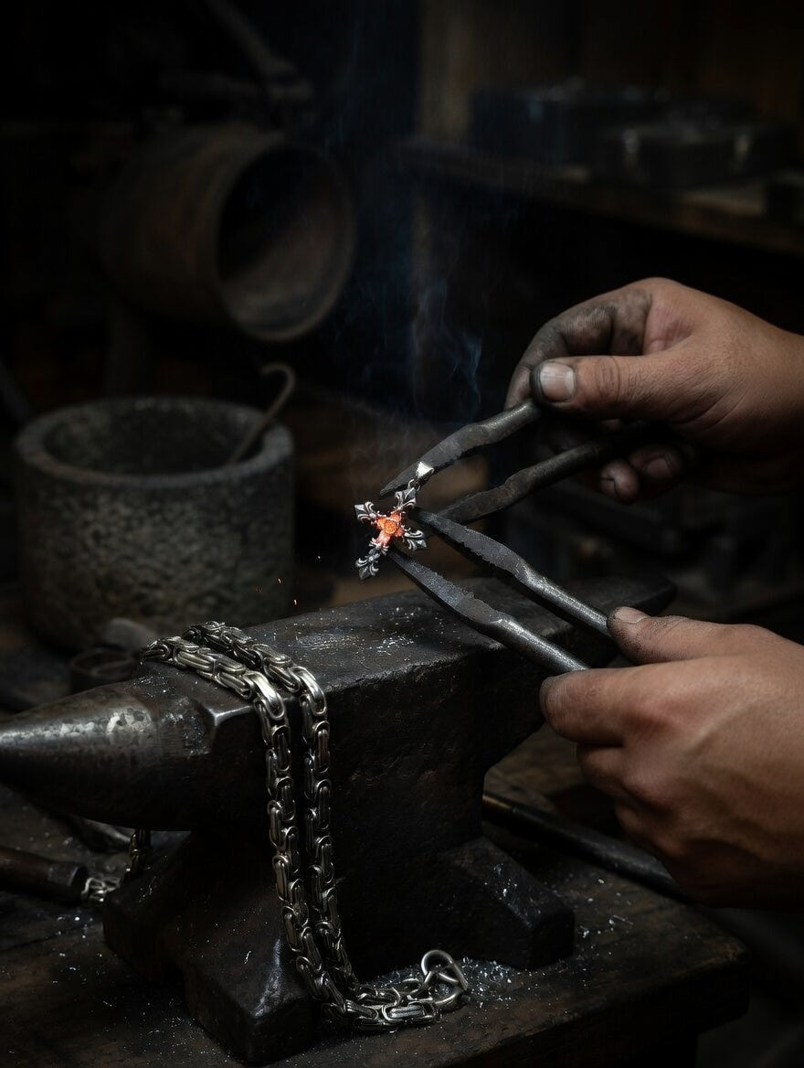 Collana con ciondolo a croce